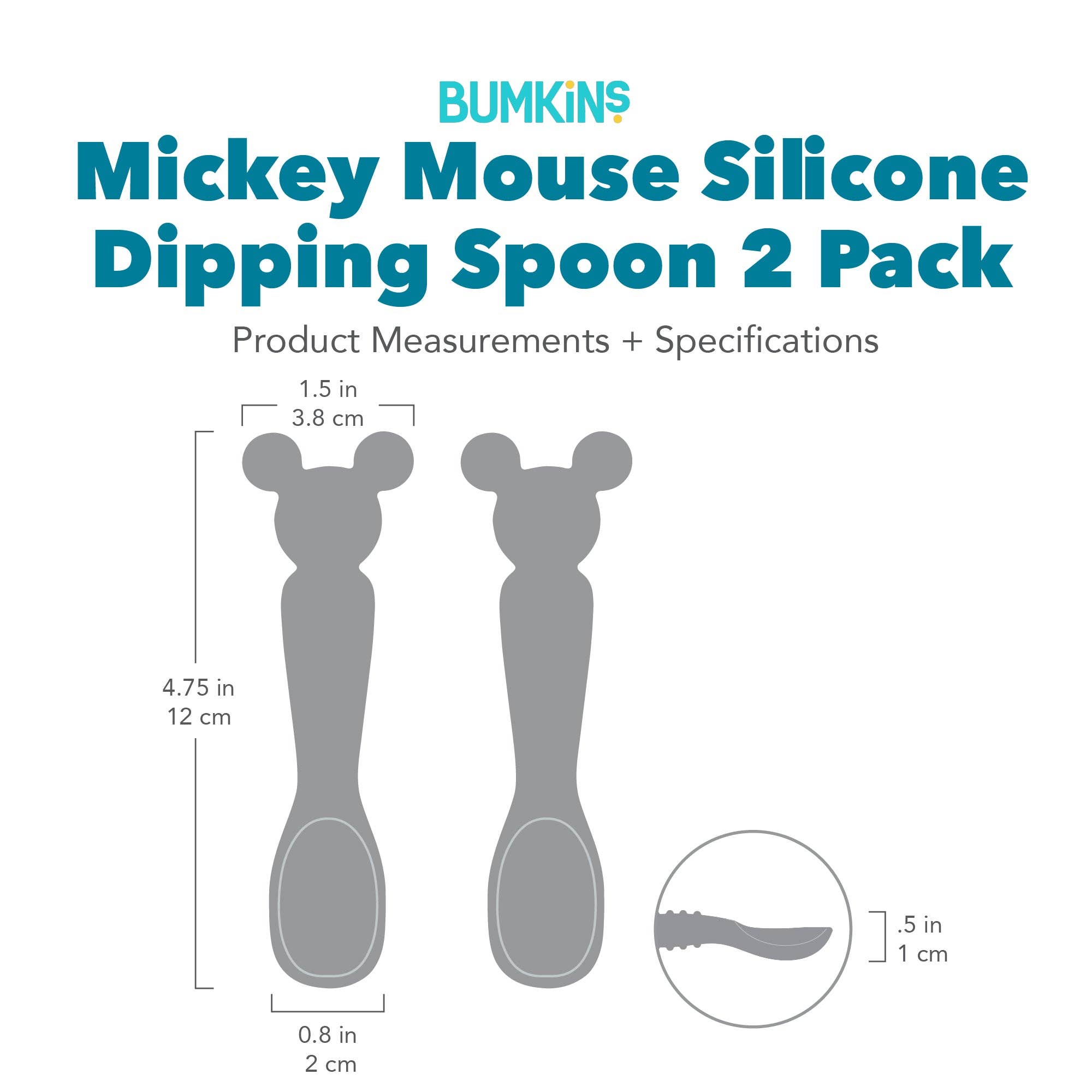 Silicone Dipping Spoons: Mickey Mouse (Black and Blue) 11