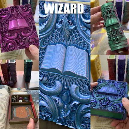 Wizard Storage Tome for TTRPG, MTG, Pokemon, D&D Gaming!
