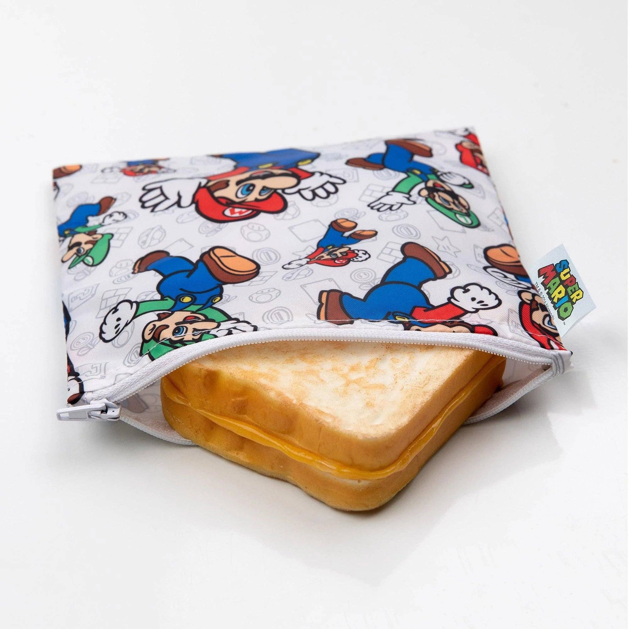 Reusable Snack Bag, Large: Super Mario™ & Luigi 10