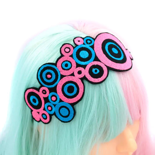 Retro '70s Vibes Pop Art Circles Headband