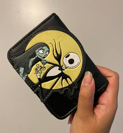 Nightmare Before Christmas Allover Watercolor Character Print Mini Backpack & Wallet