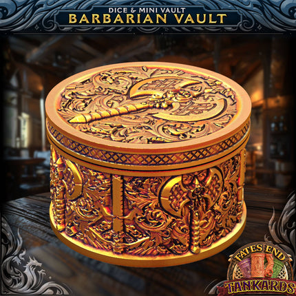Barbarian 12oz Dice Tower Tankard | TTRPG, D&D, Daggerheart