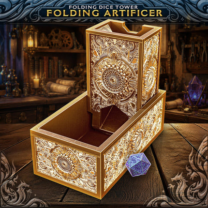 Folding Artificer Tower & Storage | TTRPG, D&D, Daggerheart