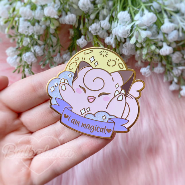 I am Magical Clefairy Deluxe Enamel Pin