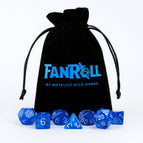 Black Velevt Dice Bag with Gold Satin Lining