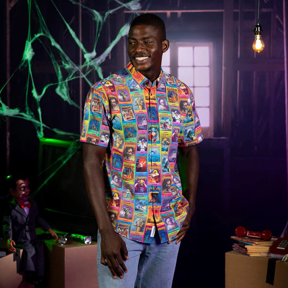 Goosebumps "Book Fair Nightmare" – KUNUFLEX Short Sleeve Shirt