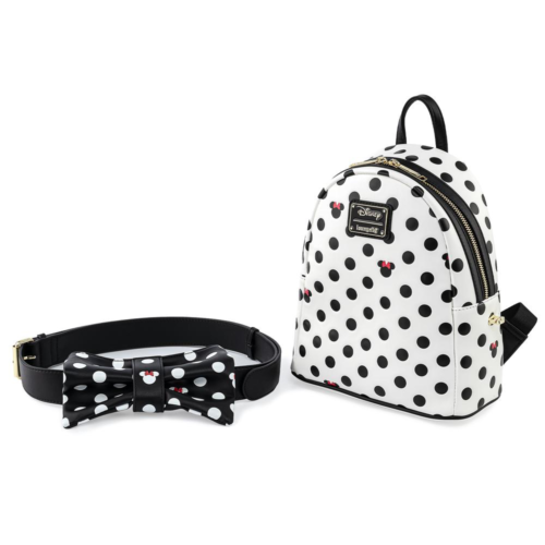 Black & White Polka Dot Minne Mouise Mini Backpack