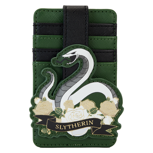 Harry Potter Slytherin House Floral Tattoo Card Holder