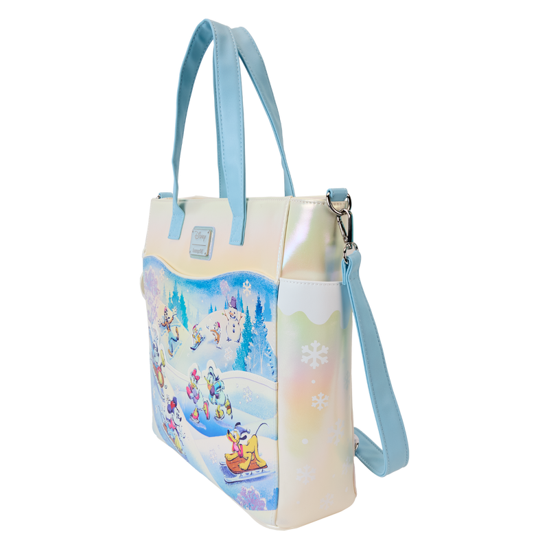 Mickey & Friends Winter Wonderland Scene Convertible Backpack & Tote Bag