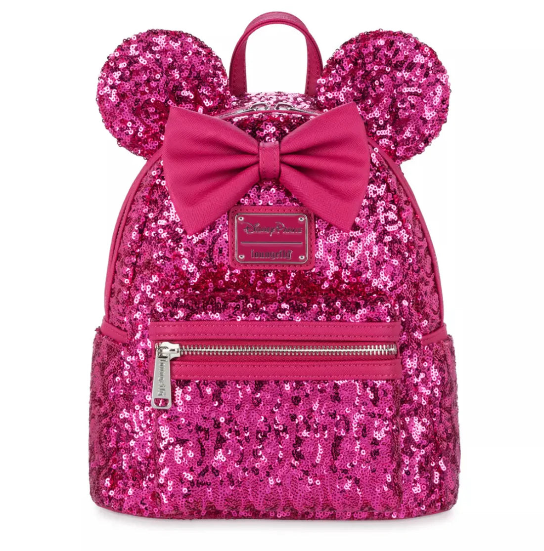 Disney Parks Minnie Mouse Magenta Sequin Mini Backpack