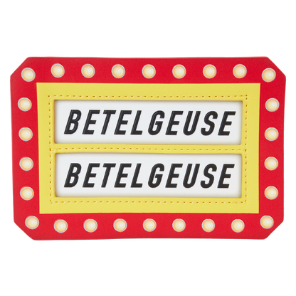 Beetlejuice Here Lies Betelgeuse Marquee Glow Large Card Holder