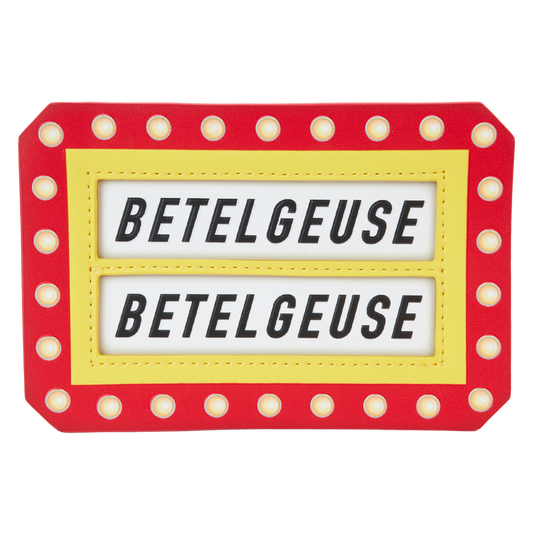 Beetlejuice Here Lies Betelgeuse Marquee Glow Large Card Holder