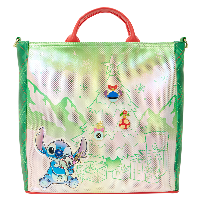 Lilo & Stitch Holiday Tote Crossbody Bag