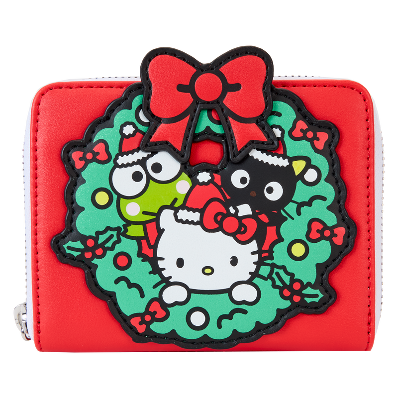 Sanrio Christmas Wreath Zip Around Wallet