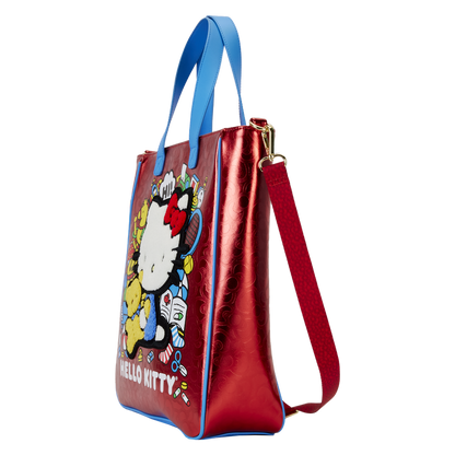 Sanrio Hello Kitty 50th Anniversary Metallic Tote Bag with Coin Bag