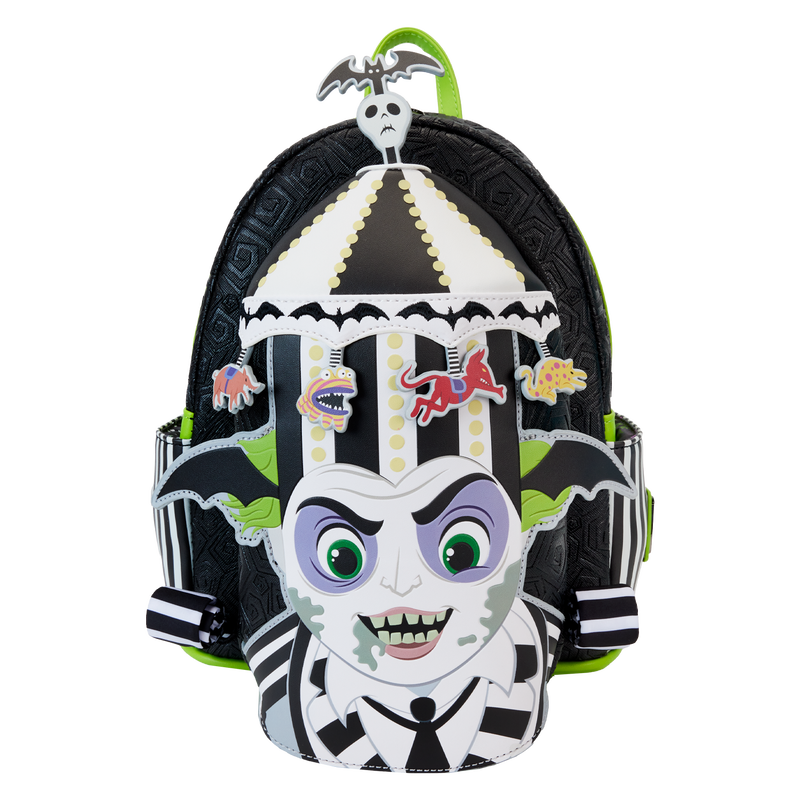 Beetlejuice Carousel Hat Glow in the Dark Cosplay Mini Backpack 4