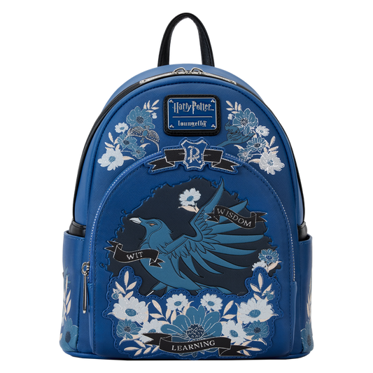 Harry Potter Ravenclaw House Floral Tattoo Mini Backpack