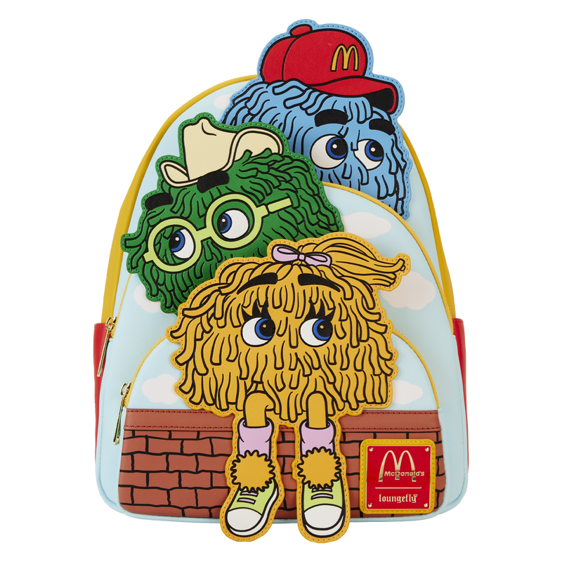 McDonald's Vintage Fry Kids Triple Pocket Mini Backpack