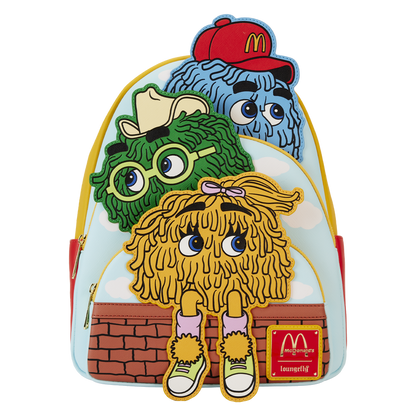 McDonald's Vintage Fry Kids Triple Pocket Mini Backpack