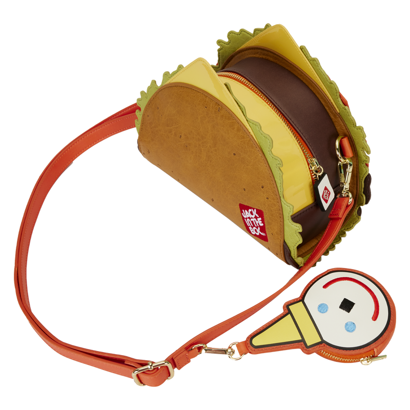 Jack in the Box Late Night Taco Crossbody Bag With Coin Bag