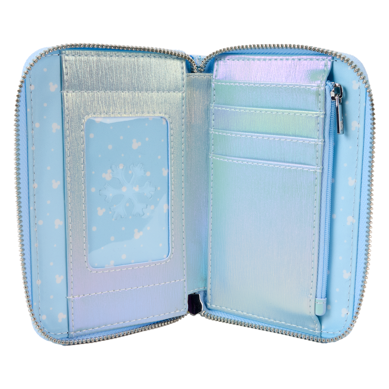 Mickey & Friends Winter Wonderland Scene Zip Around Wallet 4