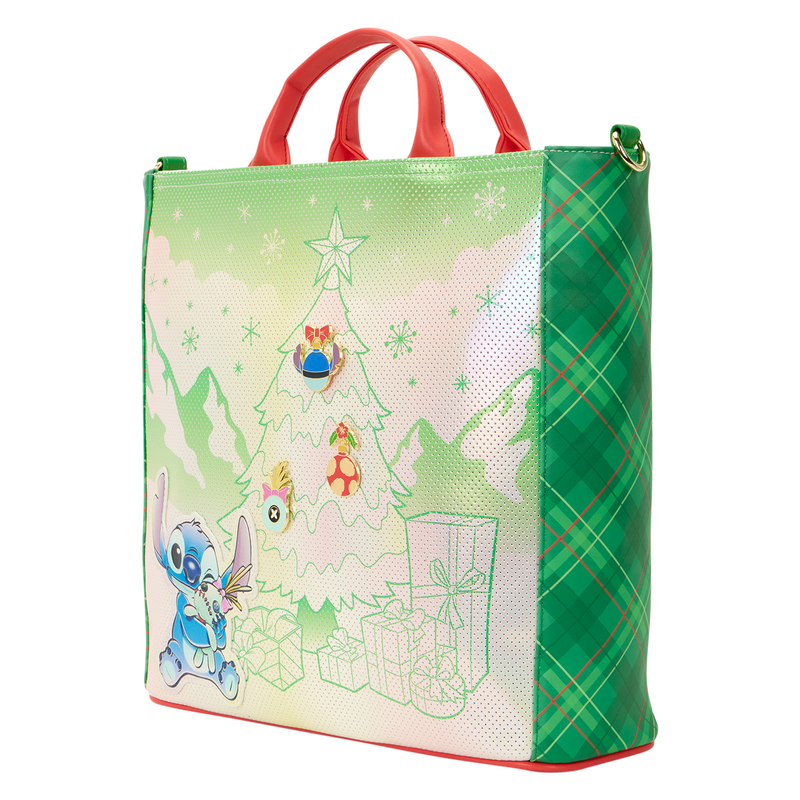 Lilo & Stitch Holiday Tote Crossbody Bag