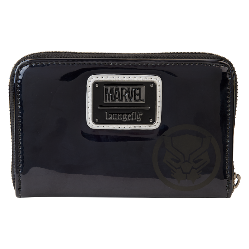Marvel Metallic Black Panther Cosplay Zip Around Wallet Loungefly