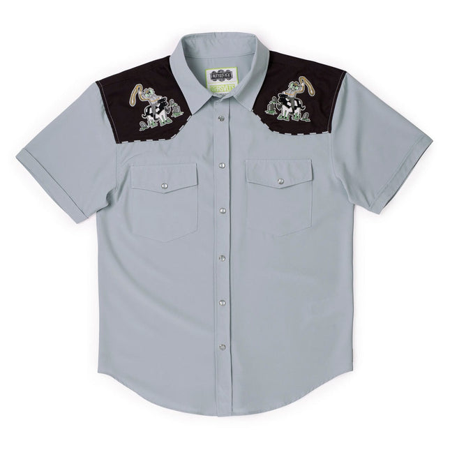 Beetlejuice "Trouble with the Living?" – Roper Short Sleeve Shirt