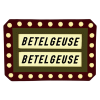 Beetlejuice Here Lies Betelgeuse Marquee Glow Large Card Holder