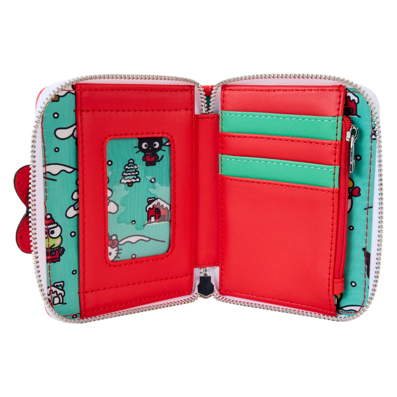 Sanrio Christmas Wreath Zip Around Wallet 3