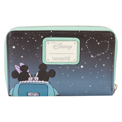 Mickey & Minnie Date Night Drive-In Zip Around Wallet