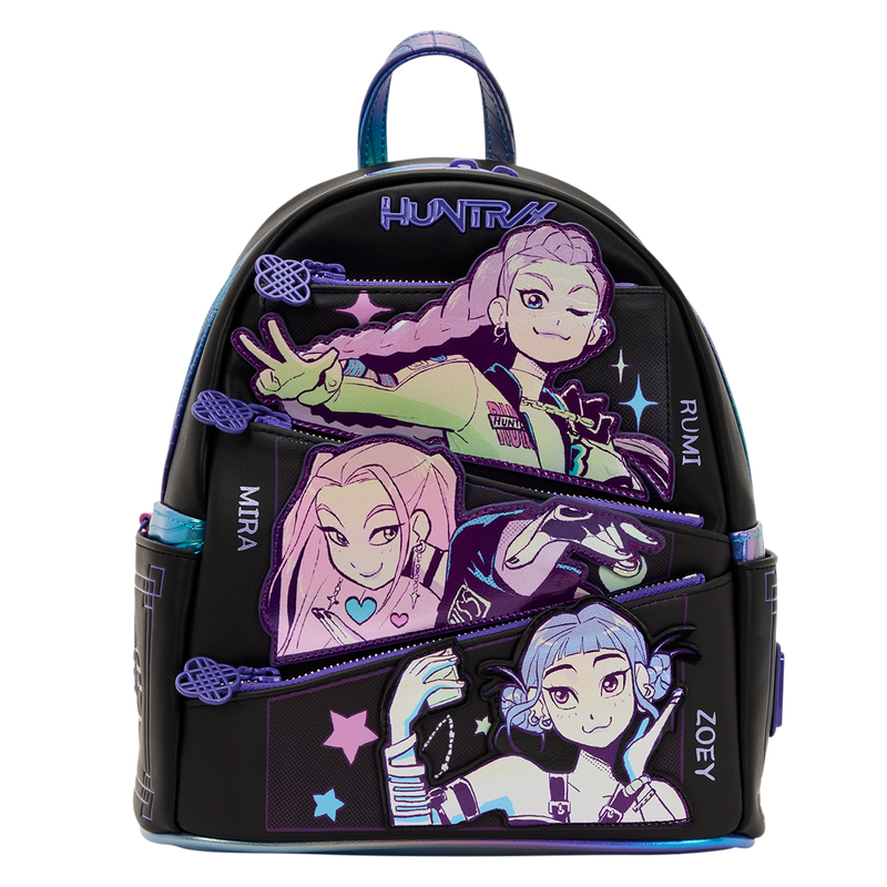 KPop Demon Hunters HUNTR/X Mini Backpack with Photo Card Charm