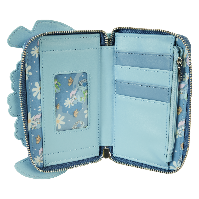 Stitch Springtime Daisy Cosplay Zip Around Wallet 3