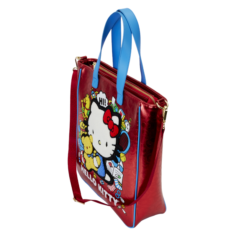 Sanrio Hello Kitty 50th Anniversary Metallic Tote Bag with Coin Bag