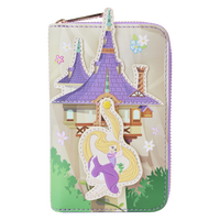 Tangled Rapunzel Swinging from the Tower Zip Around Wallet Loungefly