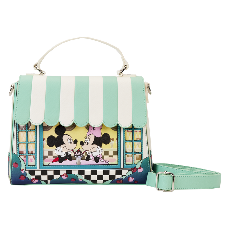 Stitch Holiday Glitter Crossbody Bag