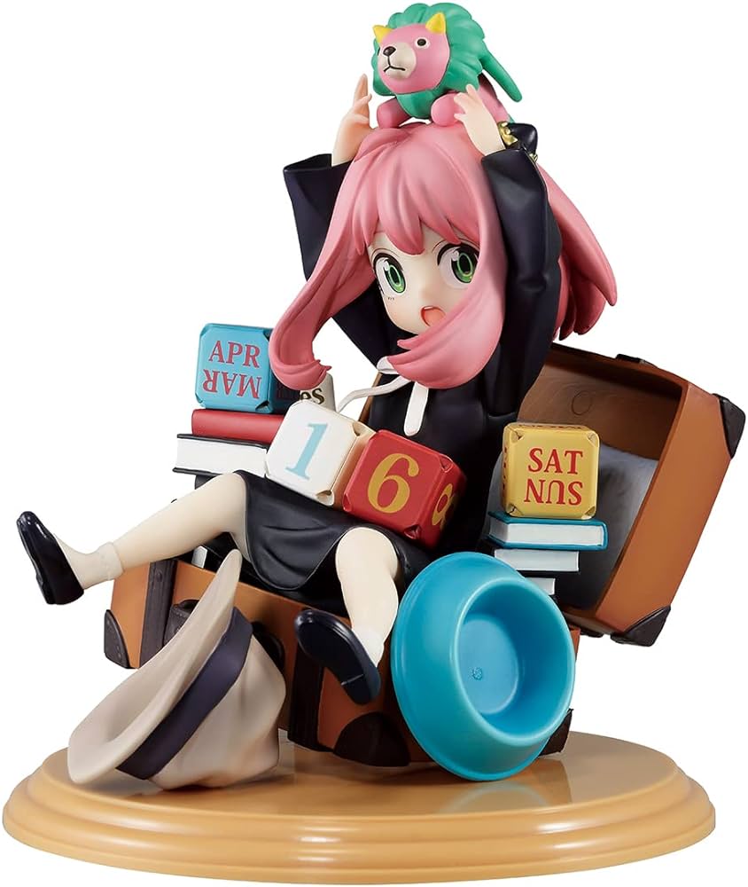 Spy x Family Anya Forger with Block Calendar Mission Start Version 1.5 Ichibansho Statue