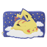 Sleeping Pikachu and Friends Zip Around Wallet Loungefly