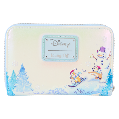 Mickey & Friends Winter Wonderland Scene Zip Around Wallet