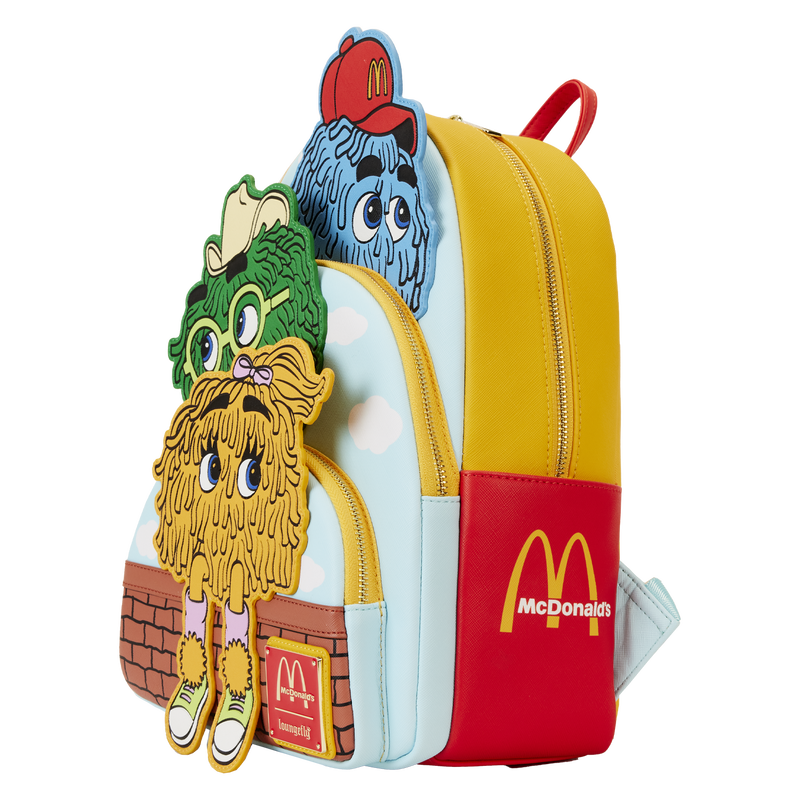 McDonald's Vintage Fry Kids Triple Pocket Mini Backpack