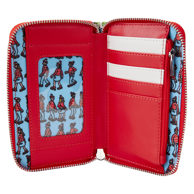 Where’s Waldo Allover Print Zip Around Wallet Loungefly