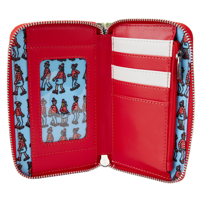 Where’s Waldo Allover Print Zip Around Wallet Loungefly