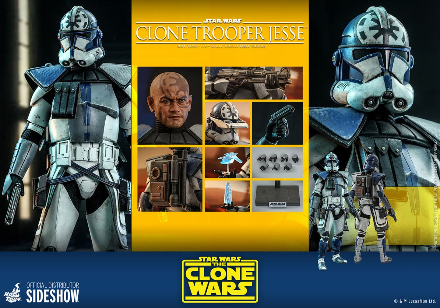 Clone Trooper Jesse Sixth Scale Collectible Figure - Star Wars: The Clone Wars (Hot Toys)