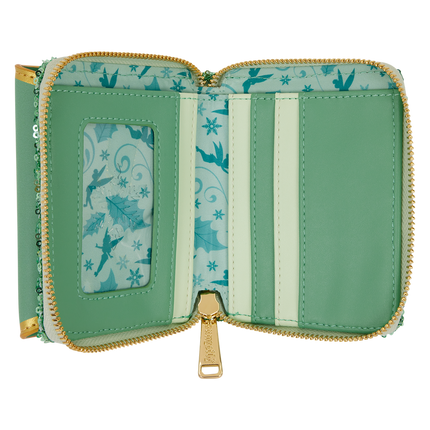 Peter Pan Tinker Bell Holiday Sequin Tri-Fold Wallet