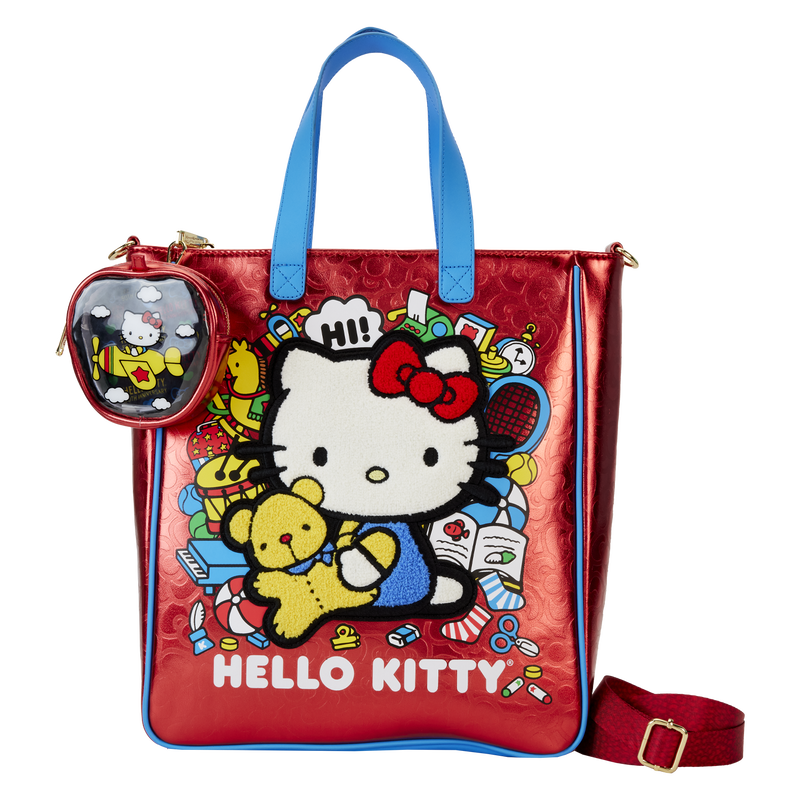 Sanrio Hello Kitty 50th Anniversary Metallic Tote Bag with Coin Bag