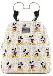 Mickey Mouse Hardware AOP Mini Backpack & Wallet