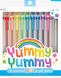 Yummy Yummy 12 Scented Glitter Gel Pens