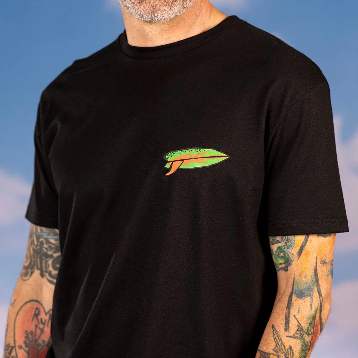 Jaws 50th Anniversary "Sun. Surf. Shark." – Crewneck Tee