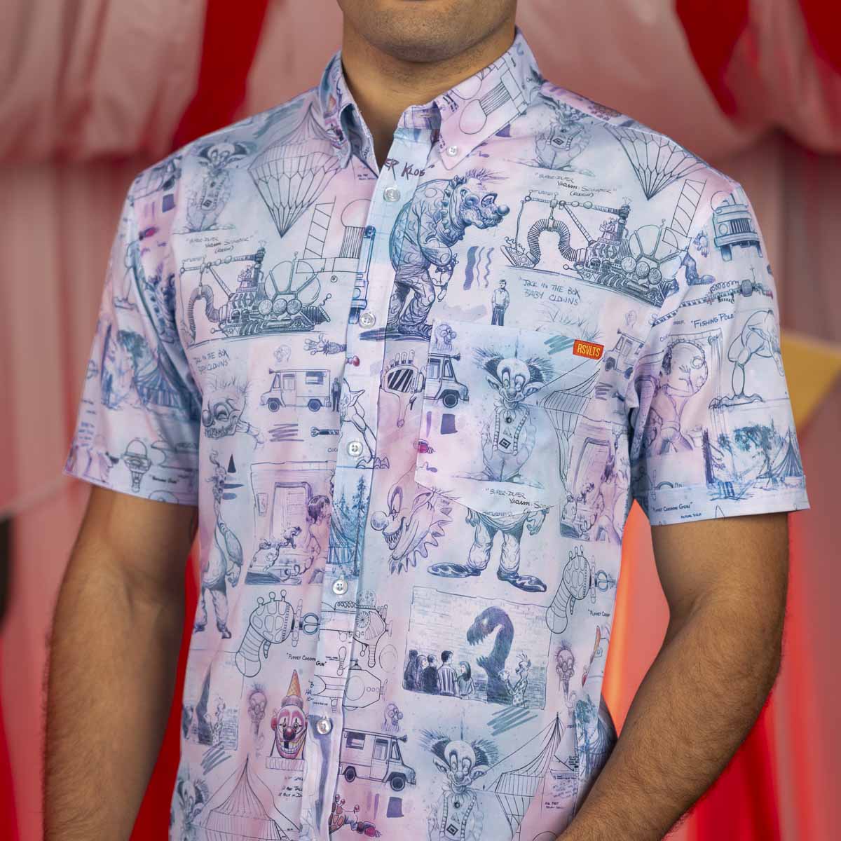 Killer Klowns from Outer Space "Sketchy Circus" – KUNUFLEX Short Sleeve Shirt