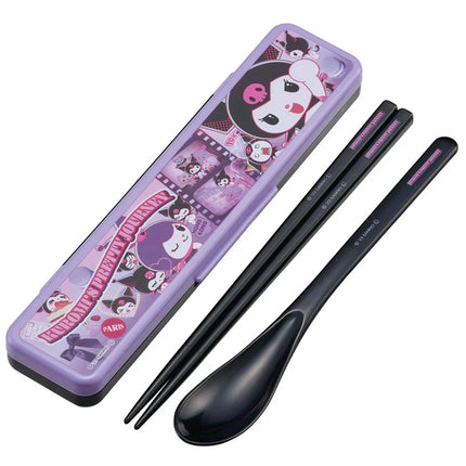 Kuromi Chopsticks and Spoon with Case